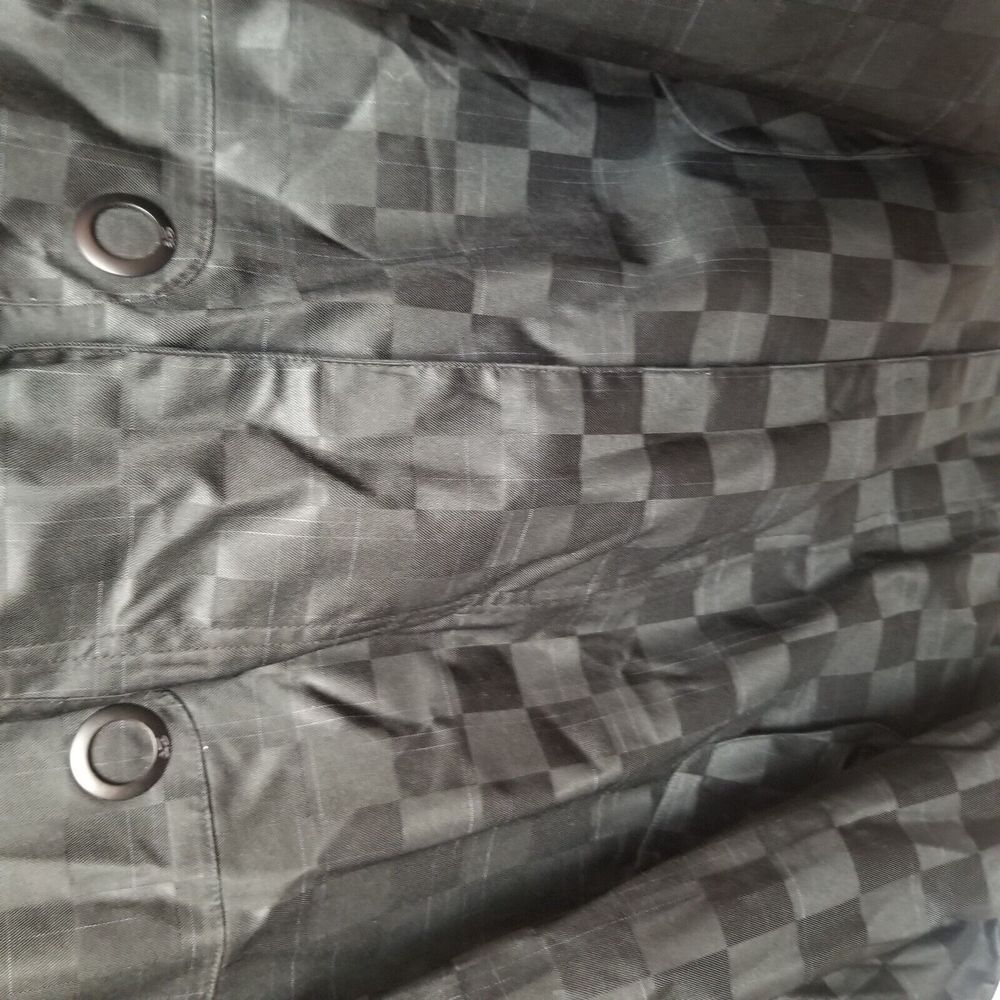 Nike SB Hooded Jacket Black Checkered Padded Skateboarding Coat Small - Picture 16 of 16